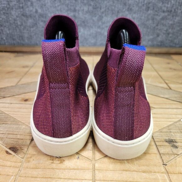 Rothy's Shoes Women 9 The Chelsea Boot Berry Lattice Retired Pull On Ankle - Picture 6 of 12